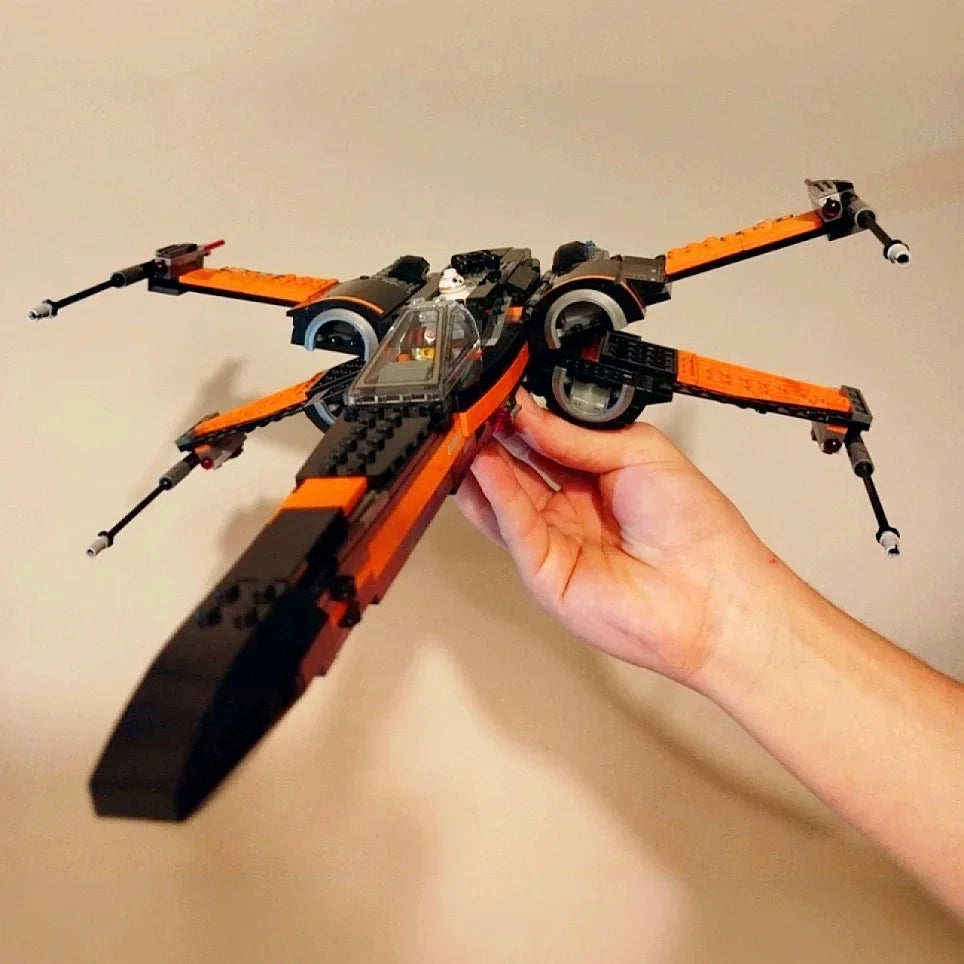 Galaxy-Battle-MOC-Star-Ship Fighter SpaceCraft Spaceship Aircraft SpaceShip Model Building Blocks Bricks Birthday Gift Boys Set