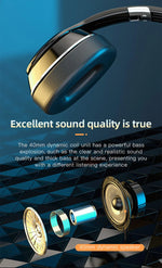 Xiaomi Wireless Headset HiFi Headphones with Mic Foldable Over Ear Bluetooth 5.0 Headphone Support TF Card/FM Radio for Phone PC