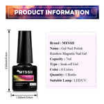 Rainbow Cat Magnetic Gel Nail Polish Starry Chameleon Galaxy Effect Semi Permanent UV Gel Varnish Soak Off Nail Supplies DIY