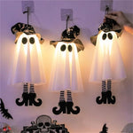 Halloween LED Specter Lights - DIY Hanging Ornaments Battery-Operated with Included Batteries for Trees, Porches, and Windows