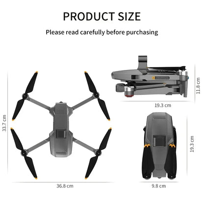 For Dji S808 PRO Drone 5G GPS Professional 8K Dual Camera 3-axis Anti-Shake Gimbal Obstacle Avoidance Wifi FPV Brushless Drone