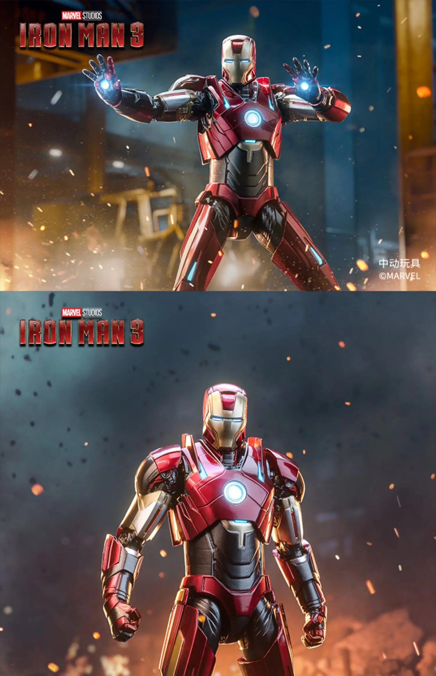 ZD Toys Iron Man MK15 MK16 War Machine MK2 Action Figure Iron Man Mk47 MK35 Red Snapper 1/10 Scale Iron Man Collections Gift