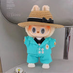 Gd With G-Dragon Labubu Baby Clothes 17cm Suit Pendant Plush Doll Clothes Cute Doll Clothes Vinyl Keychains Clothes