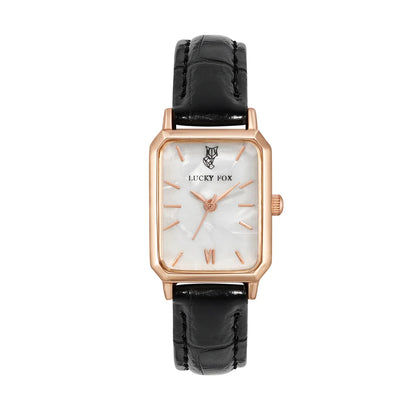 LUCKY FOX Women Watches Fashion Green Square Leather Quartz Watch Luxury Ladies Wristwatch Girlfriend Gift
