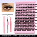 DIY Lash Extension Kit Individual Eyelash Extension Kit Cluster Lashes Kit Lash Glue Remover for Eyelash Extensions Makeup