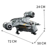 6187pcs Spacecraft Model Star Mandalorian Razor Crest Spaceship 75331 Home Decoration Toys For Birthday Christmas Gifts
