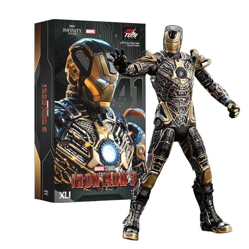 ZD Toys Iron Man Action Figure Mark 35 Red Snapper Iron Man MK 24 MK 22 MK 47 Tony Stark Ironman Figure Action Collect Toy Gift