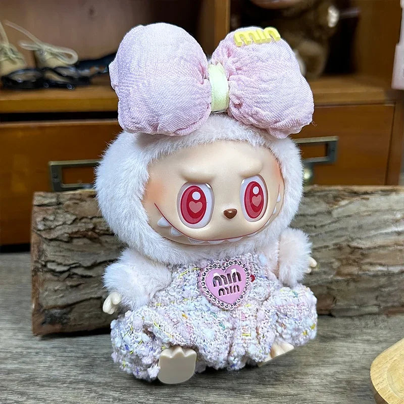 New Mini Plush Doll'S dIY Clothes Accessories for Labubu V1V2V3 High-end clothing set Accessories