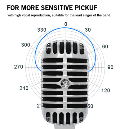 LEUS LAC50 - 55SH Professional Wired Vintage Classic Microphone Dynamic Vocal Mic Microphone For Live Performance Karaoke