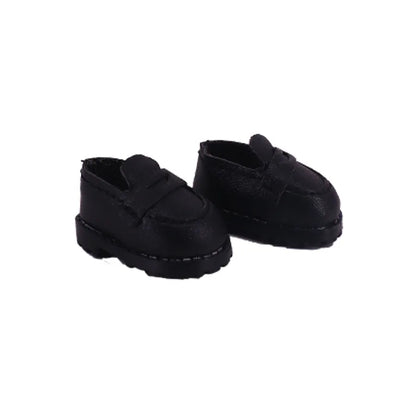 3.8cm Doll Shoes Solid Color Pop Lace up Canvas Shoe PU Shoes For 17cm Labubu Doll Clothes Accessories,Girl's Toys Clothing Gift