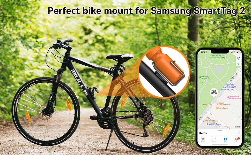 For Samsung SmartTag2 Bike Holder Hidden Bike GPS Tracker Case for Galaxy Smart tag 2 Under Bottle Cage SmartTag2 Case Mount