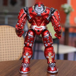 New 17cm Avengers Iron Man Mk44 Hulkbuster Action Figures Mech Iron Man Knuckle Movable Toy Collects Alloy Models Birthday
