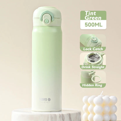 500ml large capacity thickened 316 stainless steel vacuum Thermal insulation portable Tumbler Thermos Water bottle Coffee cup