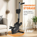 MettleMatic RM3 Foldable Rowing Machine, 300N Magnetic Resistance, 16 Levels, Bluetooth, 150kg Capacity