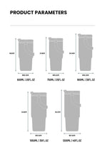 Tyeso Large-Capacity Vacuum Flasks Handle Vacuum Cup Dual-Drink Coffee Mug Stainless Steel Ice Cup Car Bottle Hot Cold Retention