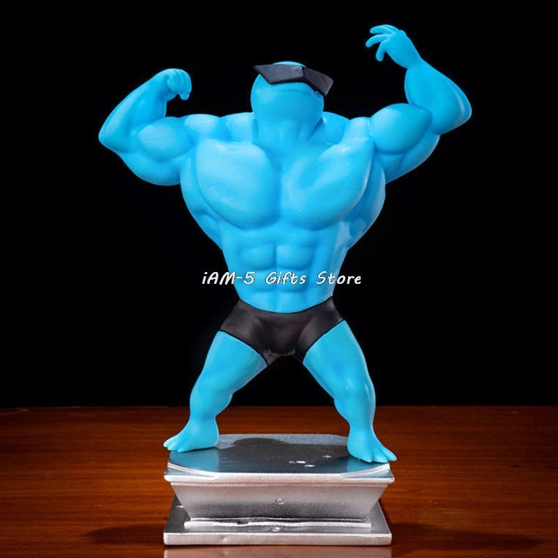 Pokemon Toys GYM Figurines Cartoon Fitness Muscle Man Action Figure Charmander Bulbasuar Squirtle Gengar Fit Model Anime Toys
