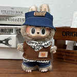17cm Labubu Doll Clothes Capybara Cos Suit V1 V2 V3 Outfit Stylish Clothing Set for Plush Toy Dolls Accessories