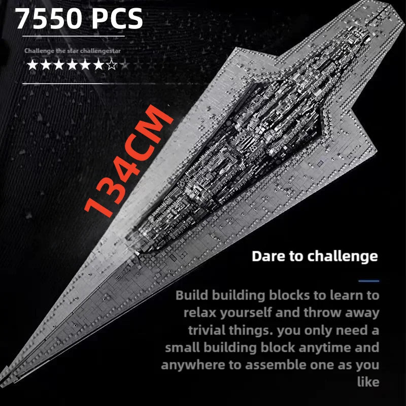 13134 The MOC-15881 Executor Class Star Star Plan Space Wars Dreadnought Building Blocks Bricks Toys Kids Christmas Adults Gifts