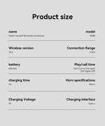 B500 Over Ear Headset Bluetooth5.4 Wireless Stereo Gaming Earphone Built-in Mic RGB Light Low Latency Headphone For PC