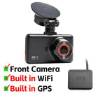 4K+2K Front and Rear Dash Cam Built-in WiFi 3 Inch IPS Car Video Camera WDR Night Vision G-Sensor 24H Parking Mode APP Control