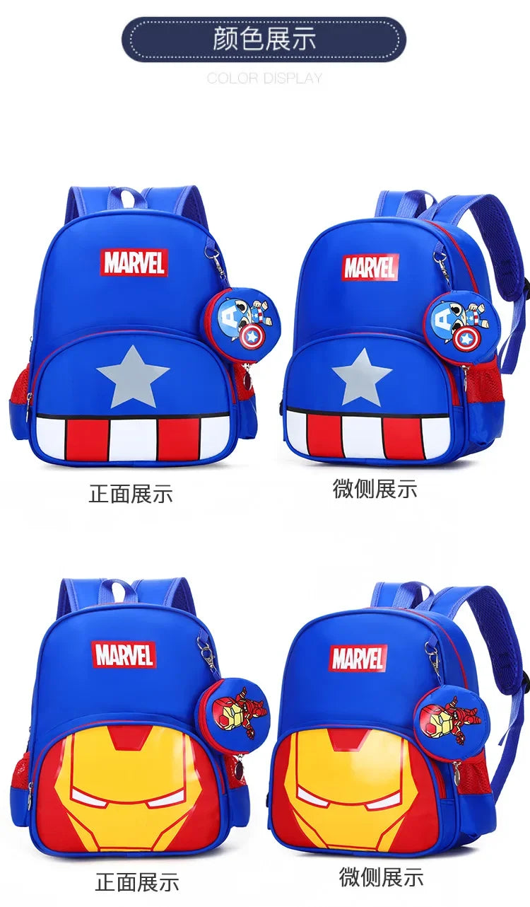 New Children School Bag Boys Girls Spider Man Cartoon Kindergarten Schoolbags Kids Orthopedic Backpacks 4-13 Year