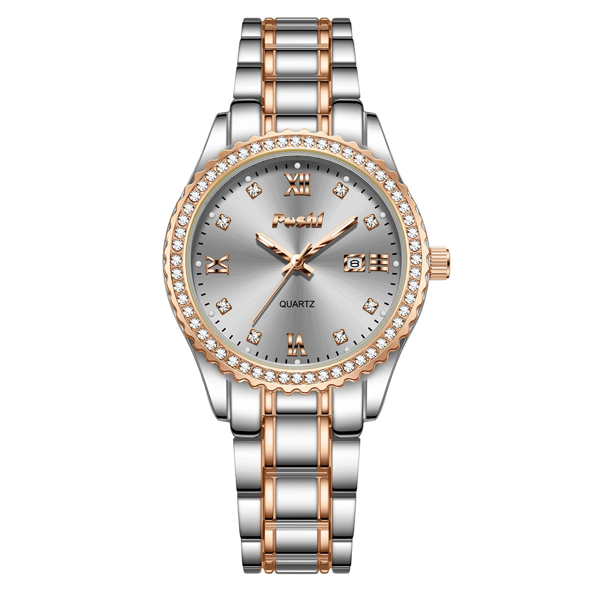 POSHI 990 Fashion Women Watch Elegant Business Quartz Wristwatch Lady Casuan Dress Watches With Date Display Original Clock