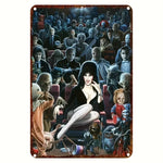 Halloween Horror Movie Metal Sign - Shabby Tin Wall Art, Man Cave Theater Home Decor