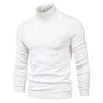 New Quality Winter Mens Sweaters Casual Turtleneck Thick Pullovers Solid Color Warm Slim Fit Turtleneck Sweaters Pullover Men