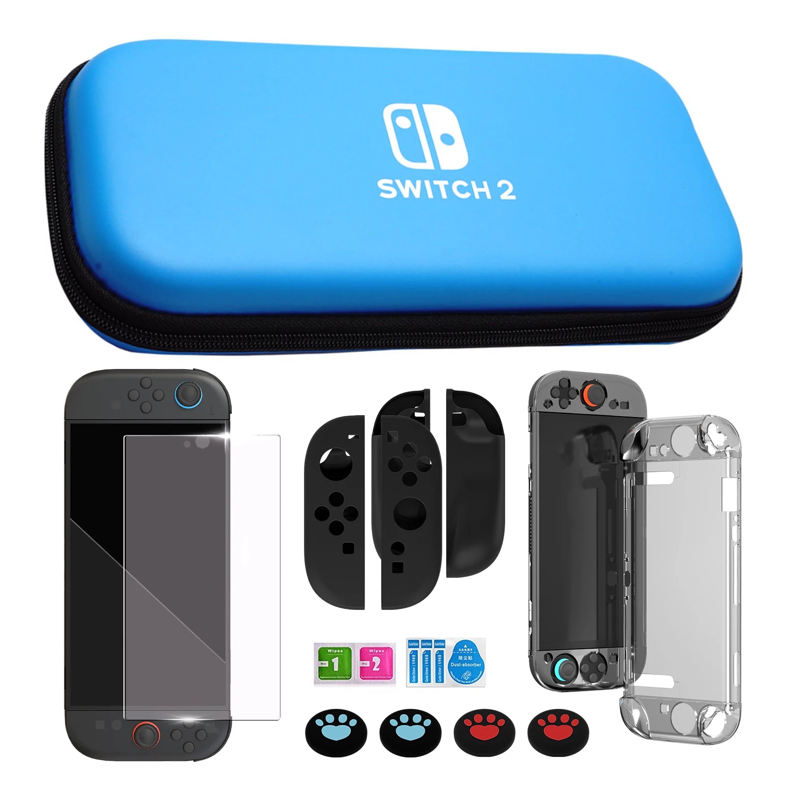 2025 SET New Nintendo Switch 2 Travel Carrying Bag Protective Cover Hard Shell Pack Game Travel Storage Bag Joy-Con Protective Cover