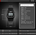 SKMEI 1901 Luxury Small Dial Digital Women Watch Ladies Calendar Waterproof Lady Sports Wristwatches Girl Clock 1252 Reloj Mujer