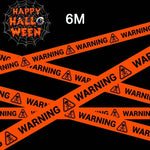 Halloween Warning Tape Signs Banner Halloween Props Window Prop Party Danger Warning Line Halloween Party Decoration Supplies