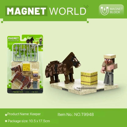 Magnetic Building Blocks Toy Gifts for Kids Ages 6+, DIY Educational Brick Sets with Strong Magnet Base