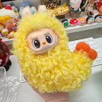 Labubu clothes 15/17cm vinyl doll pendant generation tempura fried shrimp plush cat standing hand-made baby clothes