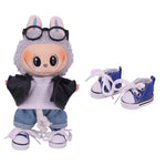 3.8cm Doll Canvas Leather Shoes For labubu 17cm Doll Clothes Accessories Girl's Toys Gift