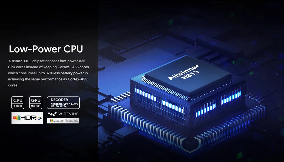 Smart Home Theater TV Box Android13  Allwinner H313 Google Assistant Netflix Streaming Bluetooth Media Player 2.4G/5G Wifi