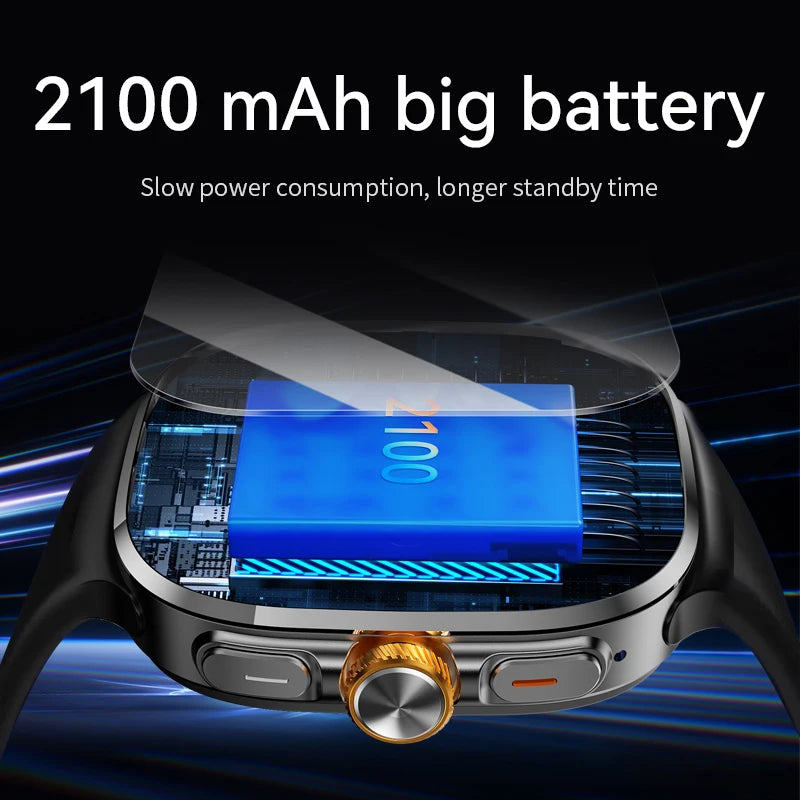 New M99 smartwatch Android - Bluetooth dual system 4G SIM 2.4'' 720*720 HD AMOLED Screen 190° Camera GPS WIFI NFC samrt watch