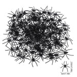 50-100Pcs Halloween Luminous Spiders Scary Trick Spider Indoor & Outdoor Haunted House Decorative Props Halloween Party Supplies