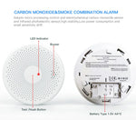 2 in 1 Version WiFi Tuya Smart Co & Smoke Detector Alarm Carbon Monoxide Parlor Room Kitchen Shop Fire PIR Sound Sensor Alert