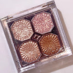 DIKALU Gem Four Color Eyeshadow Pearl Matte easy to remove makeup Daily Glitter Glitter Eyeshadow tray