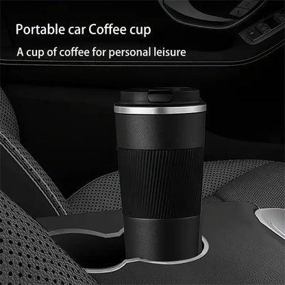 Stainless Steel Insulated Cup 12.85/17.25oz Double-layer Leak-Proof Travel Mug For Outdoor Sports Car Use Portable Vacuum Bottle