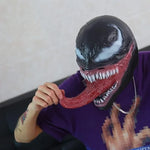 New Superhero Venom 3 Long Tongue Mask Cosplay Latex Masks Horror Party Helmet Props Supplies Novelty Masks Christmas Halloween