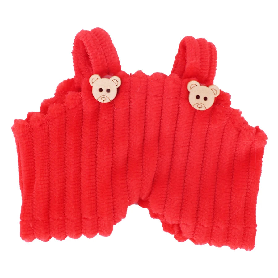 For 17Cm Plush Doll Labubu Clothes Accessories Pants Skirts Cute Overall Doll Shoes Leather Shoes Martin Boots Holiday Gifts