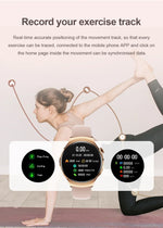 GUHUAVMI Smart Watch Women GPS Trajectory Heart Rate Blood Pressure NFC Bluetooth Call 1.27inch AMLOED Smartwatches Ladies