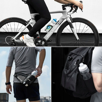 ROCKBROS Bicycle Bottle MTB Road Bike Water Bottle Outdoor Sports Plastic Portable Large Capacity Drink Cycling Water Bottle