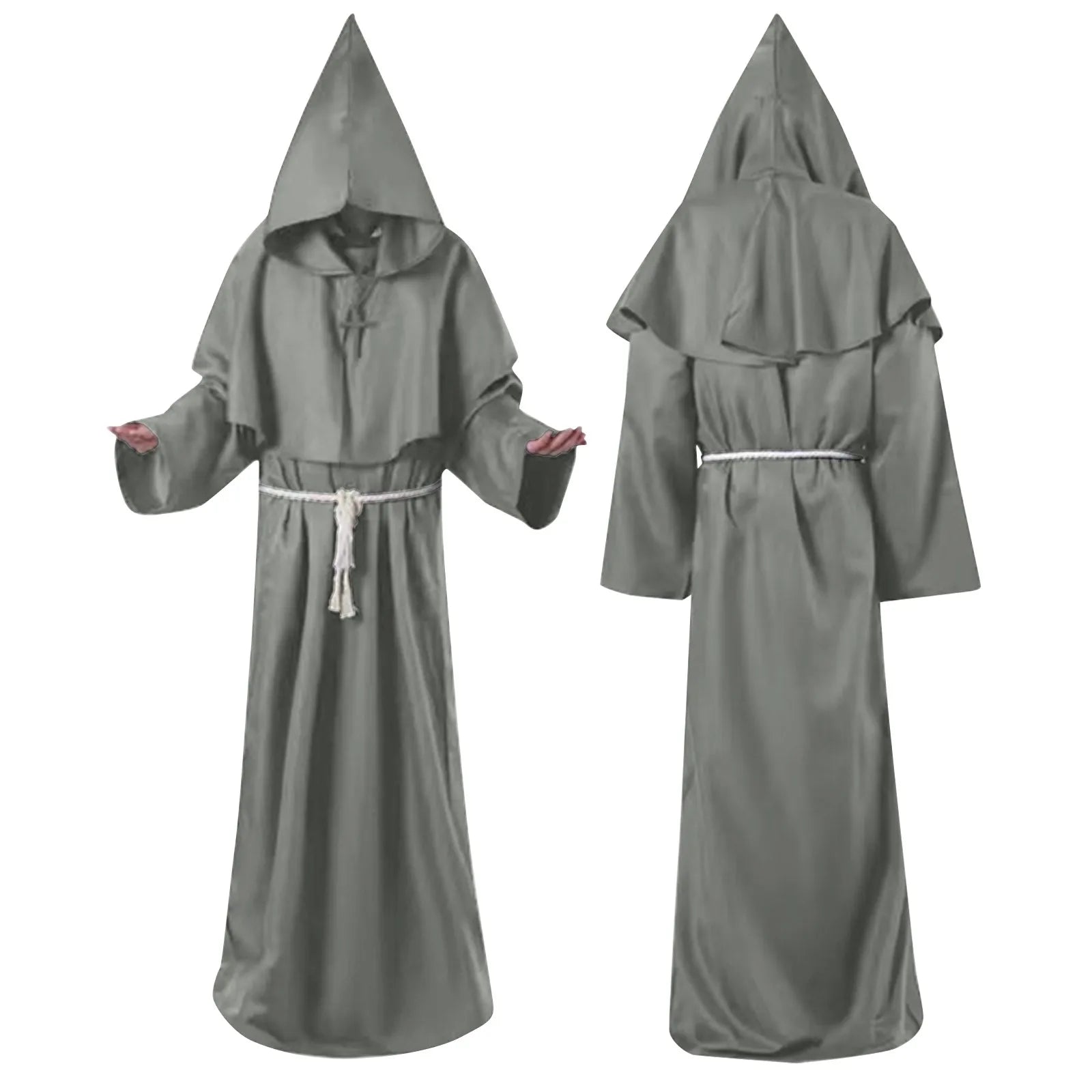 Monk Clothing Ancient Costume Medieval Monk Robe Wizard Clothing Priest Clothing Halloween Cos Costume