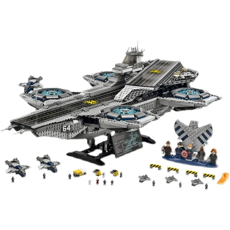 3066PCS Technical Shield Helicarrier Model Building Blocks Assembly Toys Compatible 76042 07043 For Children Gifts 87025 19017