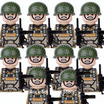 MOC WW2 Military War Weapon Soldier Accessories Building Blocks Roadblock Motorcycle Weapon case container Weapon Bag Brick Toy