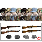 Military WW2 German Navy Armored Troops Building Blocks US 101st Britain Soviet Union Soldiers Infantry Weapons Bricks Toys Kids