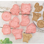 New 6pcs/Set Pokemon Figures Cookie Cutters Cartoon DIY Bakery Mold Biscuit Press Stamp Embosser Sugar Pasty Cake Mould Toys