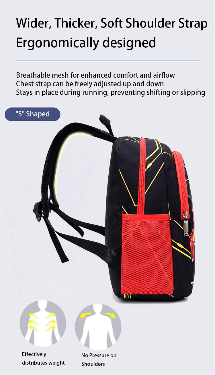 Disney Marvel Series Backpack Boy's Primary School Schoolbag Double-layer Cartoon Spider-Man Backpack For Boys Gift